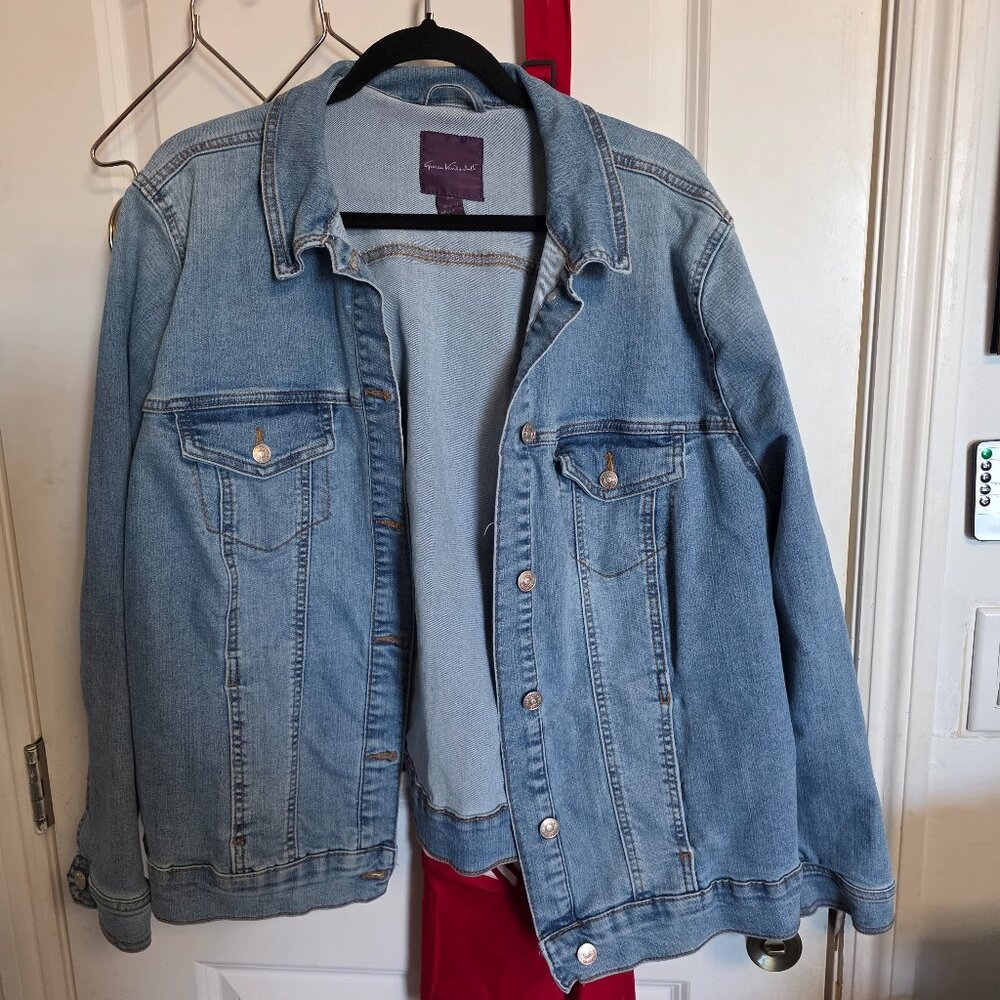 2X Gloria Vanderbilt Jean Jacket Like New